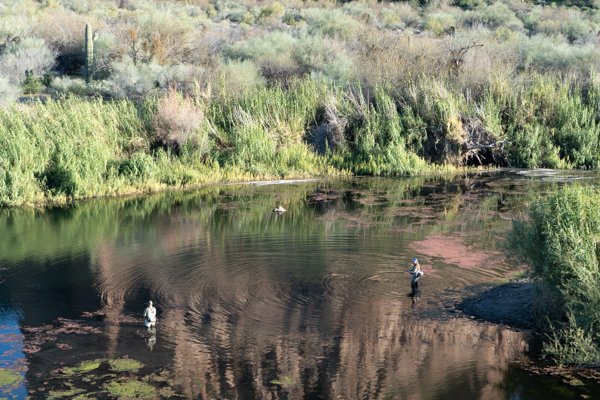 Picture of anglers on lower Salt River