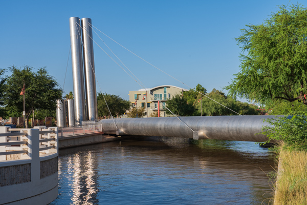 Photo of Paolo Soleri Bridge over the Arizona Canal