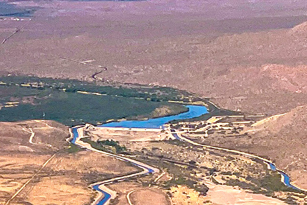 Photo of Granite Reef Diversion Dam and the Arizona and South Canals