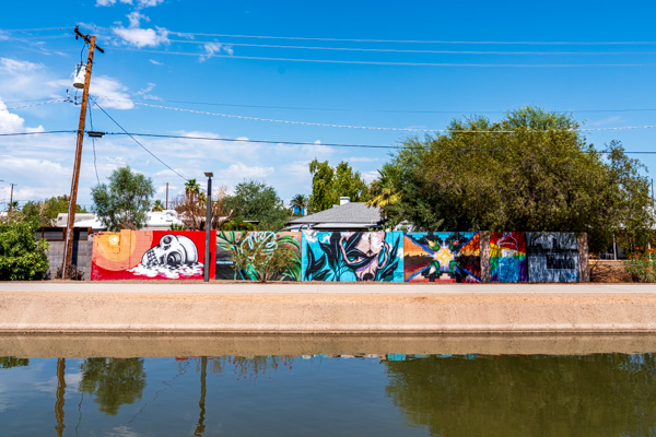 Photo of murals on Grand Canal