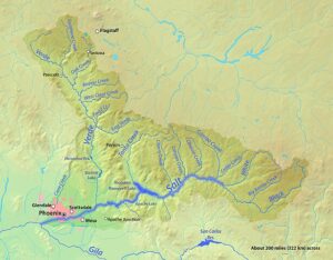 Image of map of Salt River in Arizona